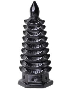 Obsidian Wenchang Tower 10 cm